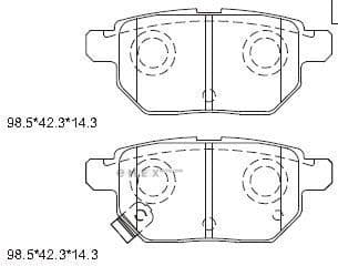 OEM PAD KIT, DISC BRAKE KD2781