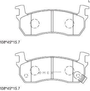 OEM BRAKE PAD KD1729