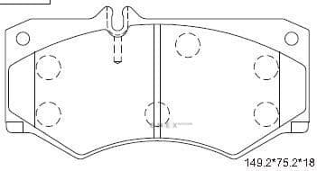 OEM BRAKE PAD KD7562