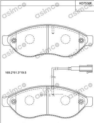 OEM BRAKE PAD KD7530F