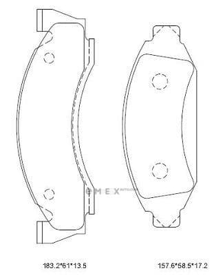 OEM PAD KIT, DISC BRAKE KD6325