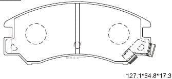 OEM PAD KIT, DISC BRAKE KD3763