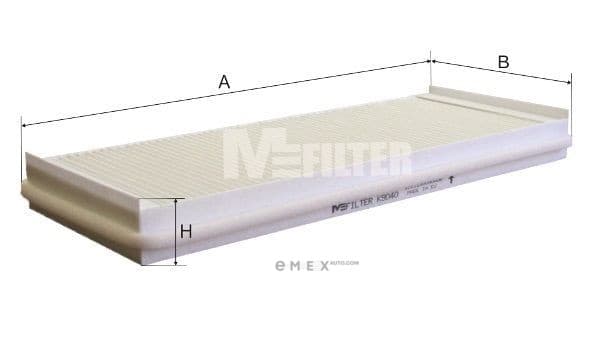 OEM FILTER ASSY, CABIN AIR K9040