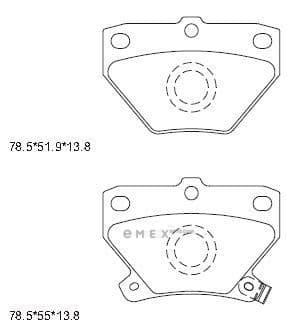 OEM PAD KIT, DISC BRAKE KD2720