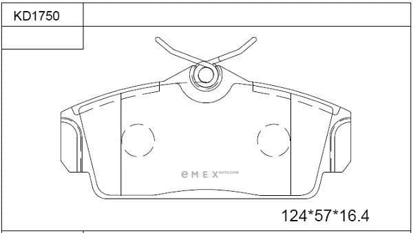 OEM BRAKE PAD KD1750