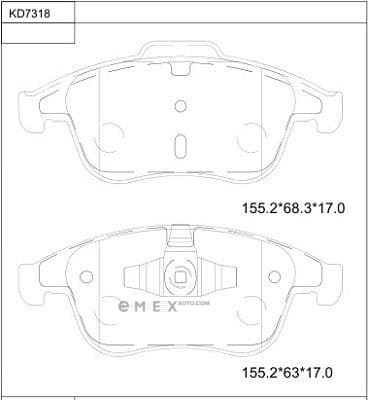 OEM BRAKE PAD KD7318