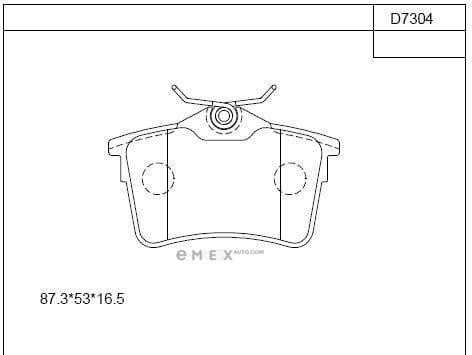 OEM BRAKE PAD KD7304