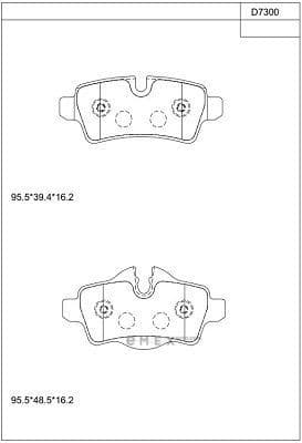 OEM BRAKE PAD KD7300