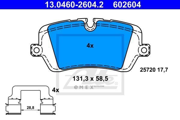 OEM PAD KIT, DISC BRAKE 13046026042