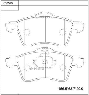 OEM BRAKE PAD KD7325