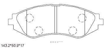 OEM PAD KIT, DISC BRAKE KD9734