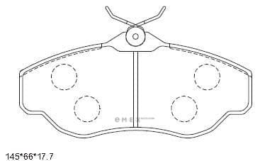 OEM PAD KIT, DISC BRAKE KD7526