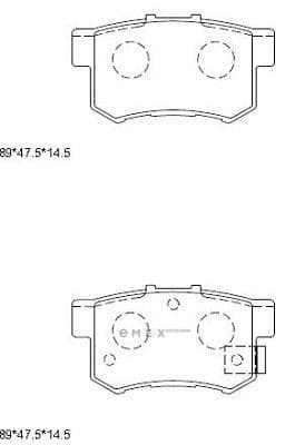 OEM PAD KIT, DISC BRAKE KD1702