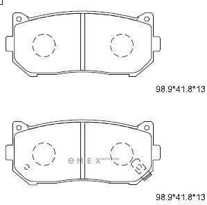 OEM PAD KIT, DISC BRAKE KD9701