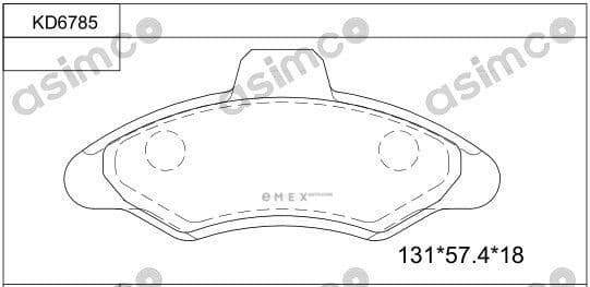 OEM BRAKE PAD KD6785