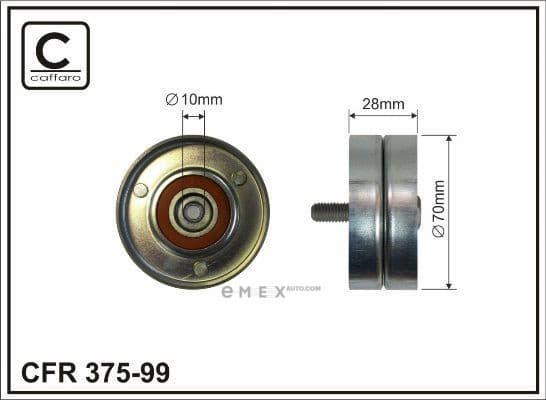 OEM TENSIONER ASSY, PULLEY 37599