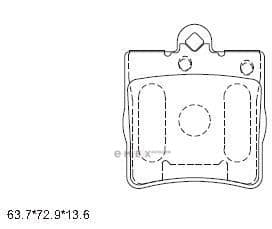 OEM PAD KIT, DISC BRAKE KD7740