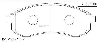 OEM PAD KIT, DISC BRAKE KD4717