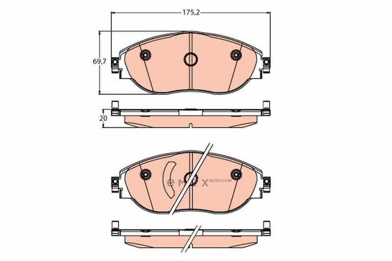 OEM PAD KIT, DISC BRAKE GDB2219