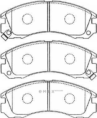 OEM PAD KIT, DISC BRAKE D1N034