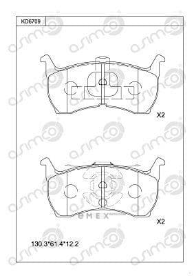 OEM BRAKE PAD KD6709