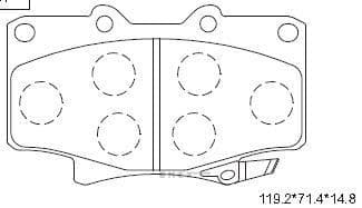 OEM PAD KIT, DISC BRAKE KD2280