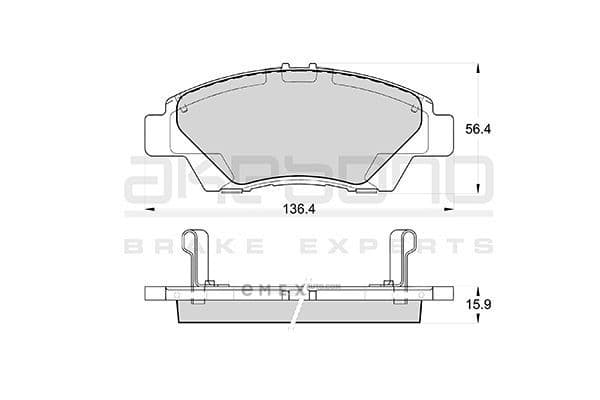 OEM PAD KIT, DISC BRAKE AN763WK