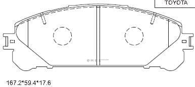 OEM PAD KIT, DISC BRAKE KD2505