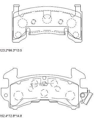 OEM PAD KIT, DISC BRAKE KD6766