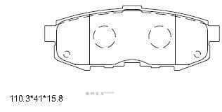 OEM PAD KIT, DISC BRAKE KD3759