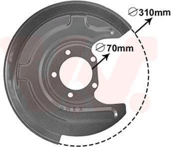 OEM COVER ASSY, DISC BRAKE 0315374