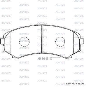 OEM PAD KIT, DISC BRAKE D1N003