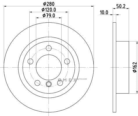 OEM BRAKE DISC MDC2712