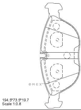 OEM BRAKE PAD KD7772