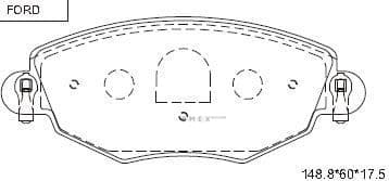 OEM PAD KIT, DISC BRAKE KD6731