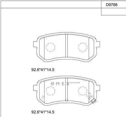 OEM BRAKE PAD KD9766