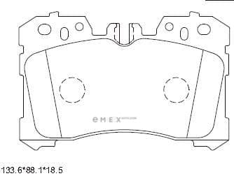 OEM PAD KIT, DISC BRAKE KD2778