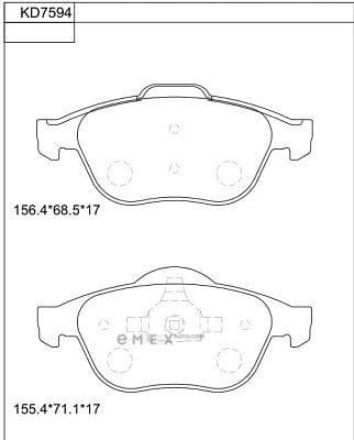 OEM BRAKE PAD KD7594