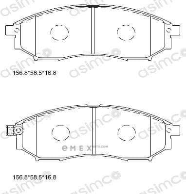 OEM BRAKE PAD KD1301