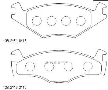 OEM BRAKE PAD KD7757