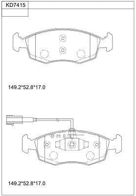 OEM BRAKE PAD KD7415