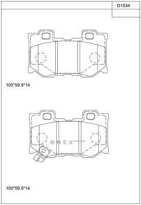 OEM BRAKE PAD KD1534