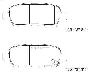 OEM PAD KIT, DISC BRAKE KD1751