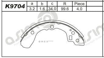 OEM BRAKE SHOE K9704