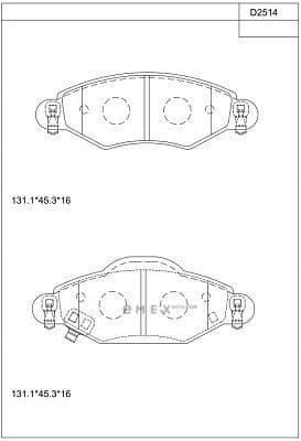 OEM BRAKE PAD KD2514