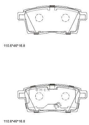 OEM PAD KIT, DISC BRAKE KD3741