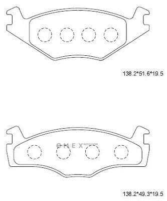 OEM BRAKE PAD KD7756