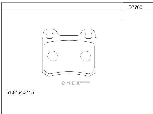 OEM BRAKE PAD KD7760