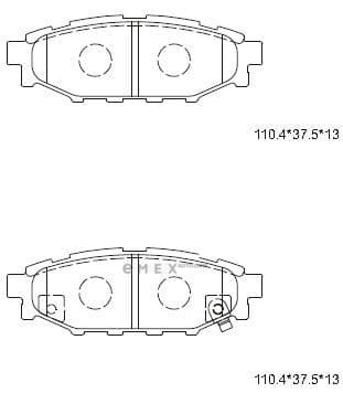 OEM PAD KIT, DISC BRAKE KD3722