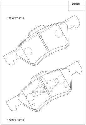 OEM BRAKE PAD KD6535